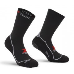 Funkčné protišmykové ponožky GRIP, +5/+40°C, čierne, XTECH
